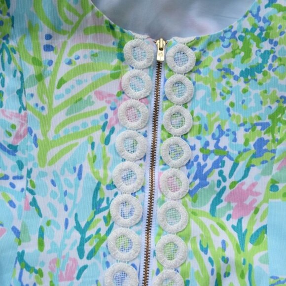 LILLY PULITZER Cathy Shift Dress in Sky Blue Heaven SZ 0 - Picture 5 of 5